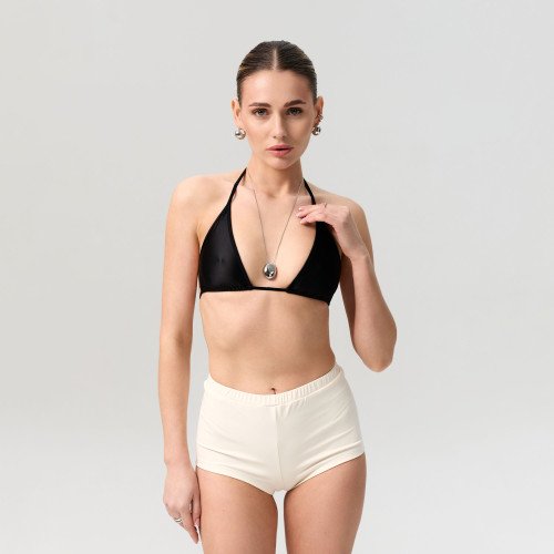 Schwarzes Triangel-Top