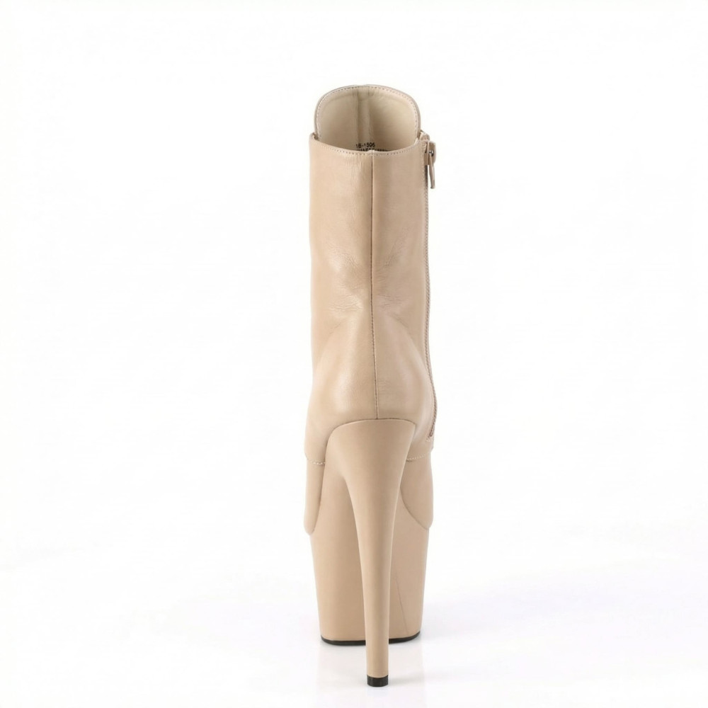Pleaser Adore-1020 – Stivaletti beige opachi (tacco 17,8 cm) - 5