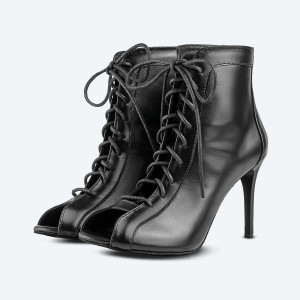 Classique Heels – High Heels schwarz aus Leder (9 cm)